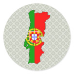 Portugal Flag Map full size stickers