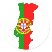 Portugal flag map stickers