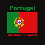 Portugal Flag Map Text Ladies Baby Doll