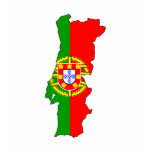 Portugal flag map