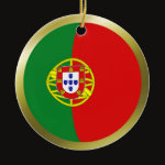 Portugal Fisheye Flag Ornament
