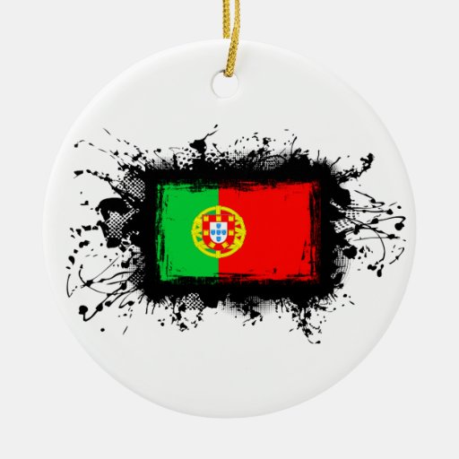 portugal flag double sided ceramic round christmas portugal flag double sided ceramic round christmas