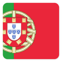 Portugal Flag Square Sticker
