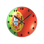 Portugal Flag Wall Clock