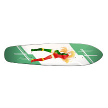 Portugal Manga girl dressed in Flag - Portugese Skateboard Decks