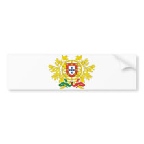 Portugal Official Coat Of Arms Heraldry Symbol Bumper Sticker
