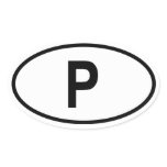 Portugal "P" stickers