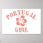 Portugal Pink Girl Posters