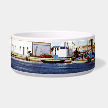 Portugal Seaside I - Sapphire & Crimson Magic Pet Food Bowls