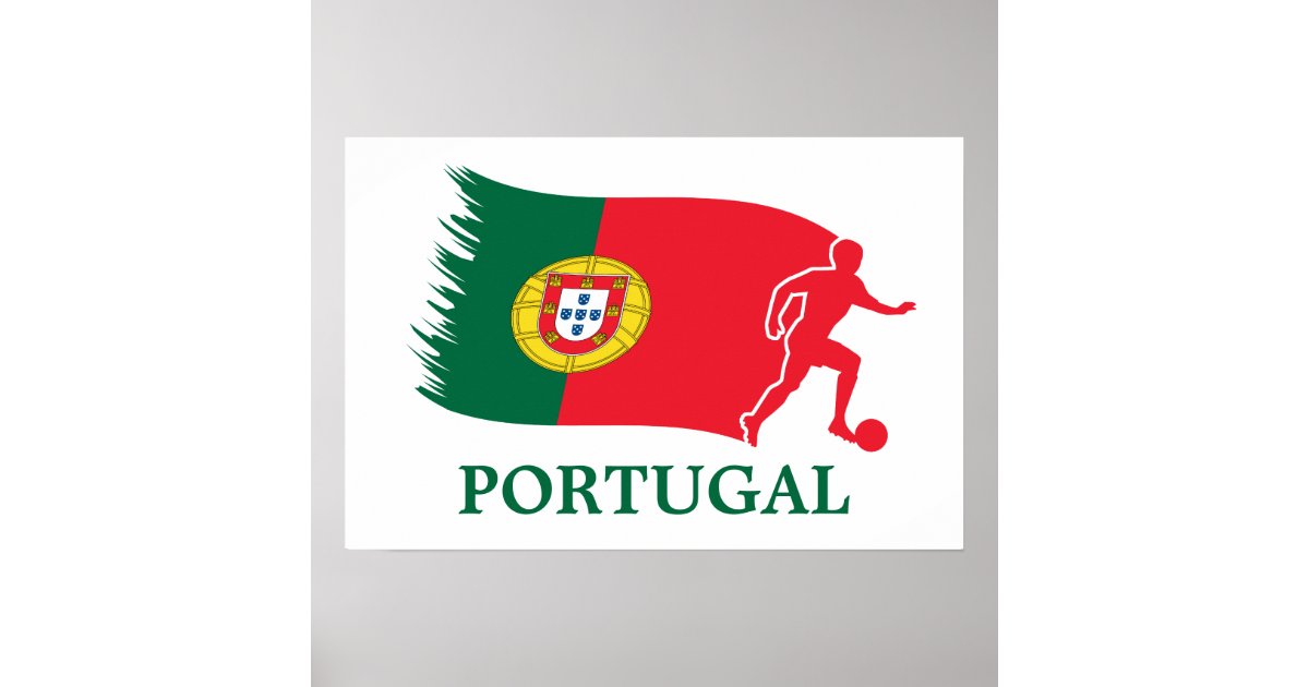 Portugal Soccer Flag Poster - Zazzle