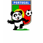 This cute panda loves to play <b>soccer</b>, also called <b>football</b> for <b>Portugal</b>! This fun <b>Portuguese soccer t-shirt</b> is perfect for anyone that loves to play football or fans that like to root for Portugal in matches! Support the Portuguese Football Team with this cute t-shirt design!