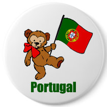 Portugal Teddy Bear Button
