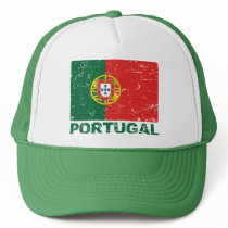 Portugal Vintage Flag Trucker Hat