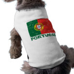Portugal Vintage Flag Pet Tshirt
