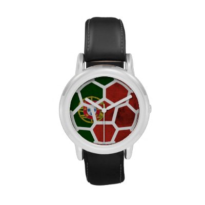 Portugal Kid's Black Leather Watch