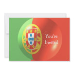 Portugese Flag With Bubble Invitation