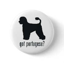 Portugese Water Dog Button