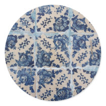 Portuguese Azulejo tiles Round Sticker