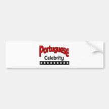 Portuguese Celebrity Bumper Sticker