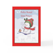 Portuguese Christmas Card For Little One