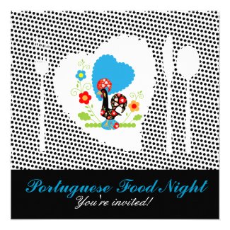 Portuguese Food Night Invitation
