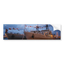Portuguese frigates at twilight bumper sticker