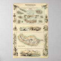 Portuguese Islands in the Atlantic Ocean Poster