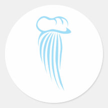Portuguese Man Of War Round Sticker