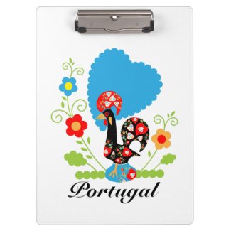 Portuguese Rooster of Luck Clipboards