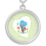 Portuguese Rooster of Luck Girl necklace