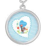 Portuguese Rooster of Luck Girl necklace