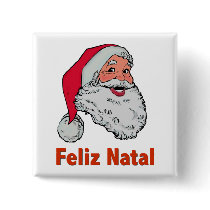 Portuguese Santa Claus Button