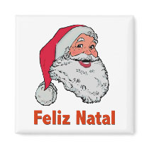Portuguese Santa Claus Fridge Magnet