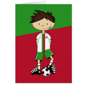 Portuguese Soccer Boy Card card