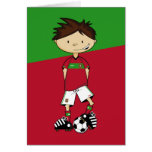 Portuguese Soccer Boy Card