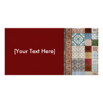 Portuguese tiles photo greeting card