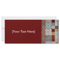 Portuguese tiles rack card