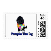 PORTUGUESE WATER DOG CUTIE POSTAGE STAMP