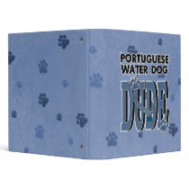 Portuguese Water Dog DUDE Binder