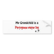 Portuguese Water Dog Grandchild Bumper Stickers