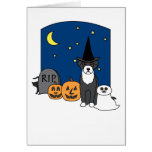 Portuguese Water Dog Halloween Greeting Cards