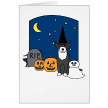 Portuguese Water Dog Halloween Greeting Cards