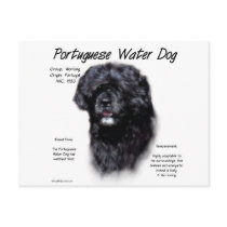 Portuguese Water Dog History Design Post Cards