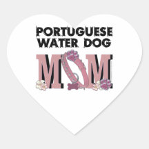 Portuguese Water Dog MOM Stickers