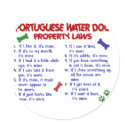 PORTUGUESE WATER DOG Property Laws 2 stickers