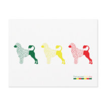 Portuguese water dogs postcards