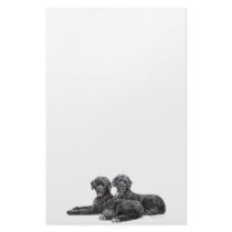 Portuguese Water Dogs Stationery Design