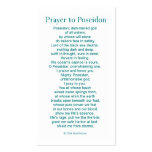 Poseidon Prayer Card Business Cards