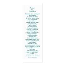 Poseidon Prayer Card Business Card Templates