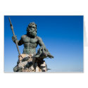 Poseidon Statue Card